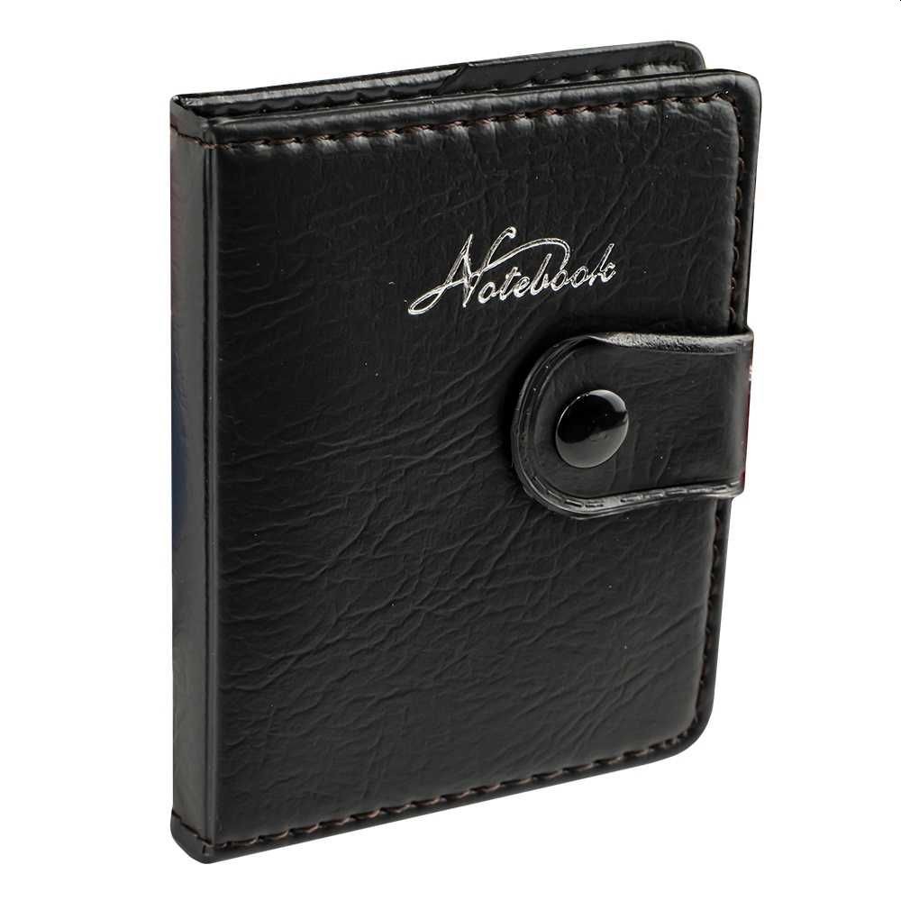 Agenda A7, 100 pagini, pix inclus, inchidere cu buton, coperta buretata - imagine 4